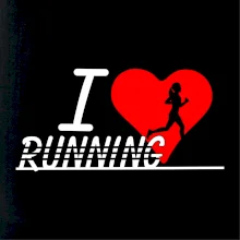I love running dievča