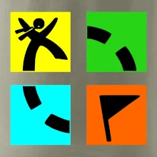 Geocaching logo farebné