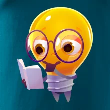 Žiarovka premýšľa nad knihou