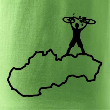 Mapa Slovenska - cyklista