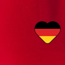 Germany love prso - Nemecká vlajka