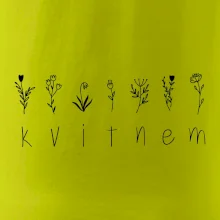 Kvitnem - Nápis s kvetinami