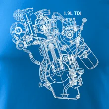 Motor Škoda/ VW 1.9L  TDI z boku