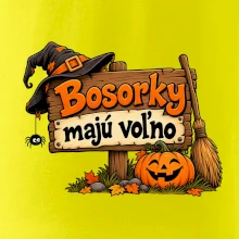 Bosorky majú voľno - tabuľa s tekvicou