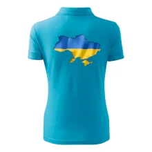 Ukrajina vlajka mapa