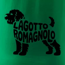 Lagotto romagnolo nápis v tele