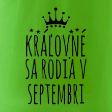 Kráľovné sa rodia v septembri