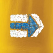 Párová turistická značka modrá