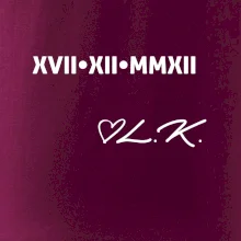 Dátum výročia a iniciály