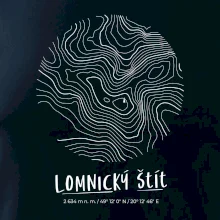 Lomnický štít - vrstevnice v kruhu