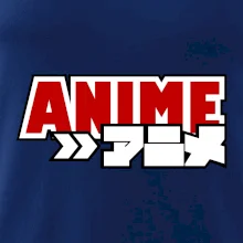 Anime nápis červený