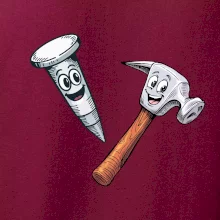 Parové tričko - Kladivo a klinec