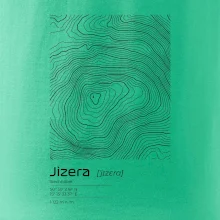 Jizera - vrstevnice v obdĺžniku