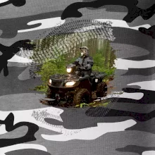 ATV štvorkolka v lese