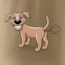 Prdiace pes kreslený (Hana-creative)