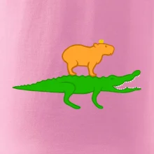 Kapybara na krokodílovi