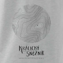 Králický Sněžník - vrstevnice v kruhu