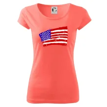 Americká vlajka ohnutá