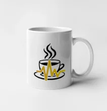 Káva EKG hrnček Káva EKG hrnček