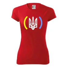 Ukrajina trojzubec s farbami Ukrajina trojzubec s farbami