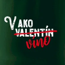 V ako Valentín víno