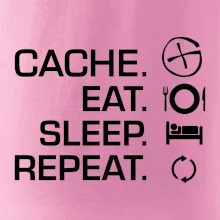 Eat sleep repeat Cache