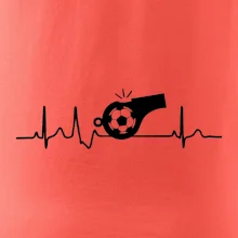 EKG futbal rozhodca a píšťalka EKG futbal rozhodca a píšťalka