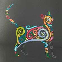 Mačka farebné krivky