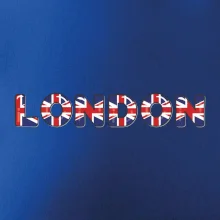Nápis London vlajka