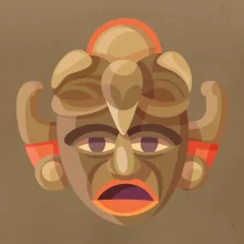 Mayové maska černoch