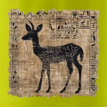 Egyptské hieroglyfy srnka