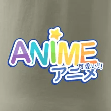 Anime nápis dúhový