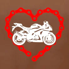 Moto srdce reťaz - superšport