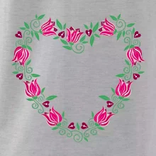 Červené tulipánové srdiečko (Pecka design) Červené tulipánové srdiečko (Pecka design)