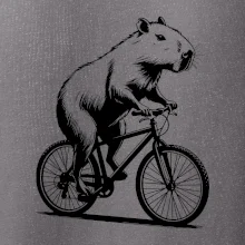 Kapybara na kole černá