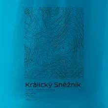 Králický Sněžník - vrstevnice v obdĺžniku