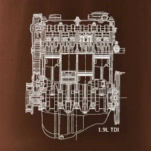 Motor Škoda/ VW 1.9L  TDI ze předu