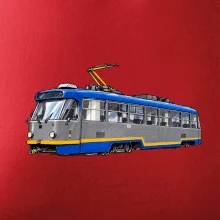 T3R SLF modrošedá kresba fixem