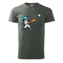 Baseballový hráč pixel art