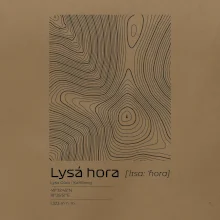 Lysá hora - vrstevnice v obdĺžniku