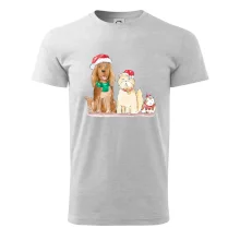 Veselé vianoce - pes, škrečok a mačka