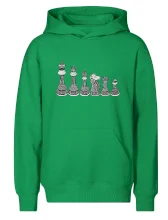 Šachové figúrky v rade - kreslené