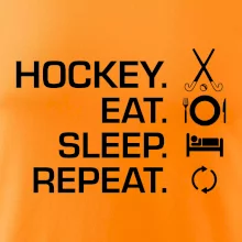 Pozemný hokej eat sleep repeat
