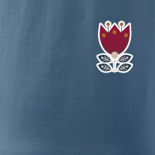 Folklór na prsníku kvetina štvorlistá