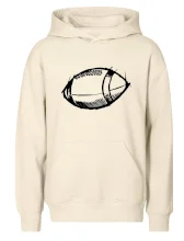 Americký futbal lopta skica