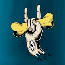 Rocková ruka kosť a oko Rocková ruka kosť a oko