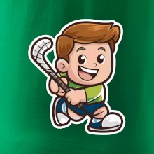 Ikona pozemný hokej chlapec