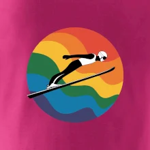 Skokan na lyžiach v kruhu