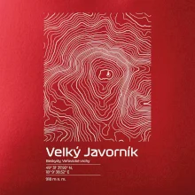 Velký Javorník (Beskydy) - vrstevnice v obdĺžniku