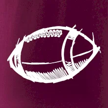 Americký futbal lopta skica